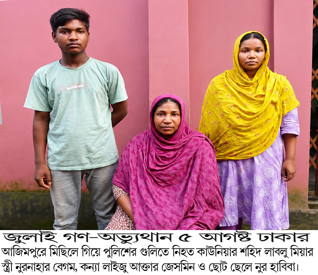 সরকারের কাছে পাকা বাড়ির দাবী জুলাই যোদ্ধার স্ত্রী নুরুন্নাহার বেগম