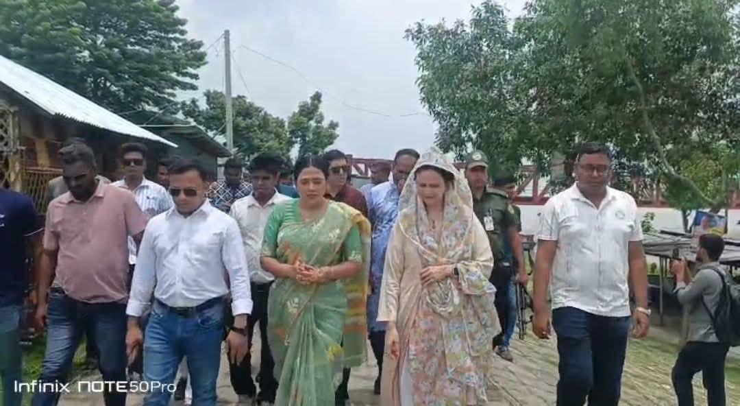 তিস্তা ভাঙনকবলিত এলাকা ও ইপিজেড পরিদর্শনে এমপি জীবা আমিনা