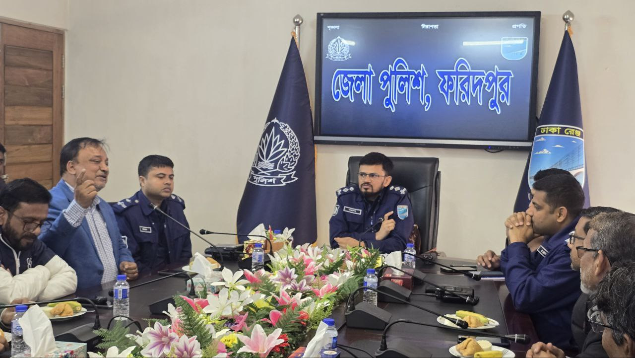 জাতীয় নির্বাচন শান্তিপূর্ণ করতে গণমাধ্যমের সহযোগিতা চাইলেন পুলিশ সুপার